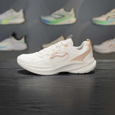 李宁轻风 v2跑步鞋女鞋2025秋季新款减震回弹低帮运动鞋ARSV110