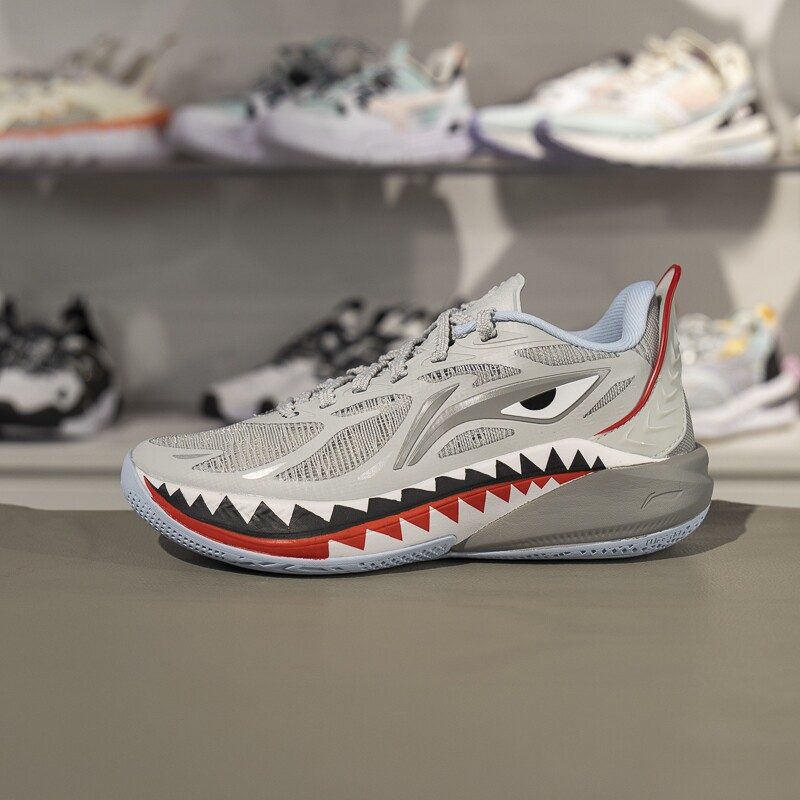 李宁儿童篮球鞋2025新款男大童音速12缓震回弹实战运动鞋YKBV118