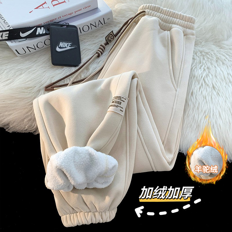 男女童秋冬羊驼绒裤子