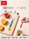 抱抱熊刮泥勺婴儿刮水果泥勺子辅食工具宝宝挖泥勺双头刮苹果神奇