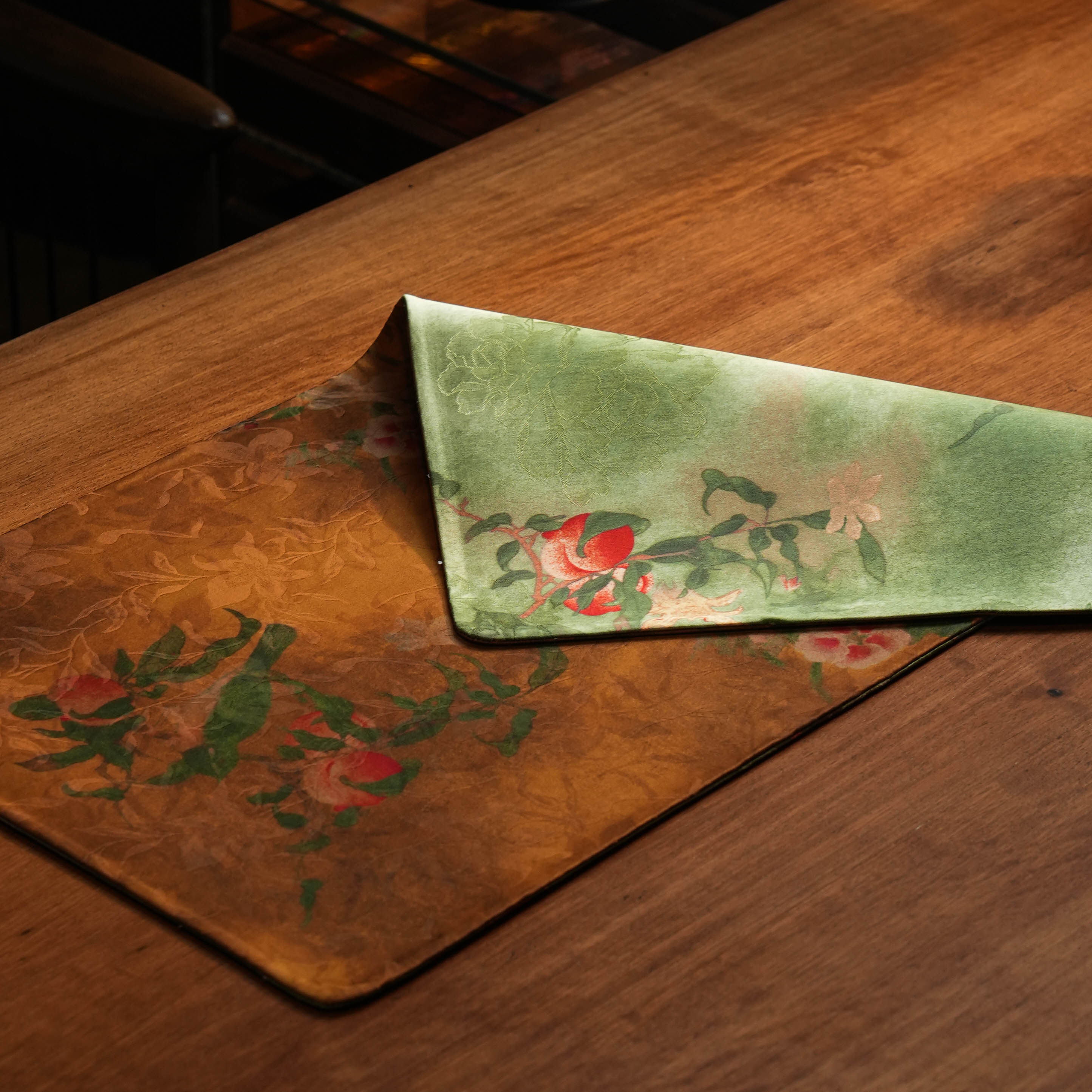 JD0918-绿色寿桃茶席（65*35）,居家布艺,茶席,淘宝优惠券,粉丝福利购,淘宝优惠卷