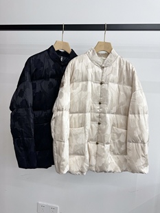 人丝提花鸭绒服 高品质羽绒填充