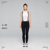 捷酷秋冬新品 进口面料双箭头垫裆保暖背带长裤 EVO ONE女士骑行裤