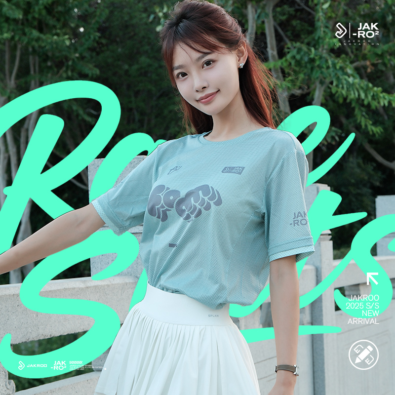 捷酷春夏款男士女士通勤休闲骑行T恤宽松舒适版型透气速干骑行服