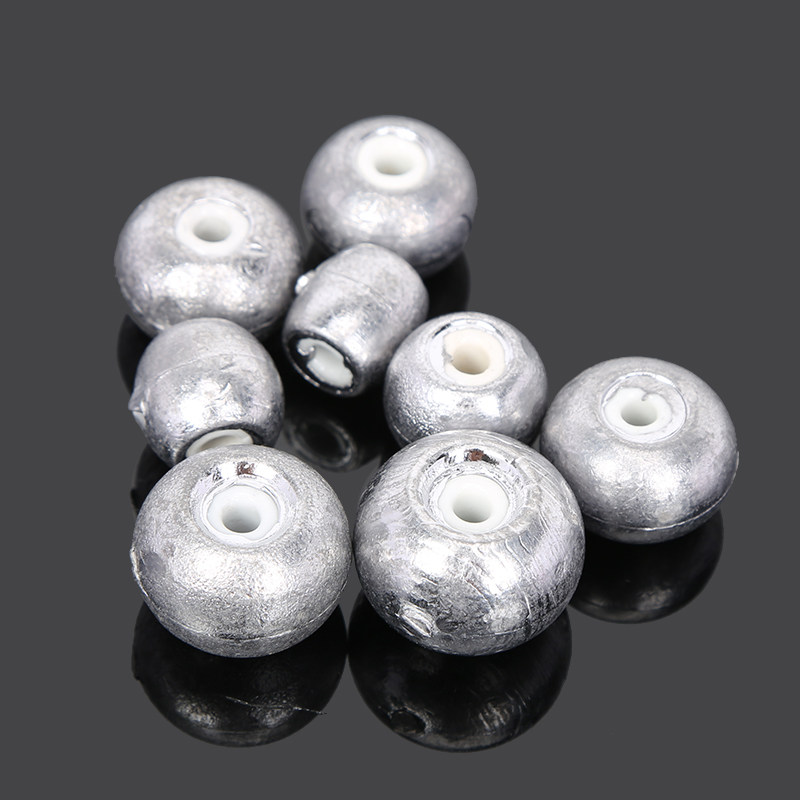 定位配件算珠不伤线陶瓷坠子海钓海杆鲢鳙水怪专用磁环通心铅坠水