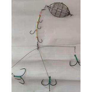 海钓剥皮狼鱼钩皮匠鱼锚钩八爪鱼钩带诱饵笼泥猛臭肚牛鱼马面鲀鱼