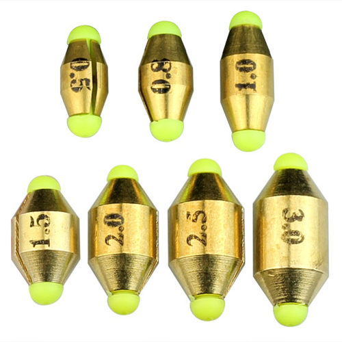 平衡铜坠开口通心坠渔具开口坠日式坠远投矶钓铜水中阿波漂配重抛