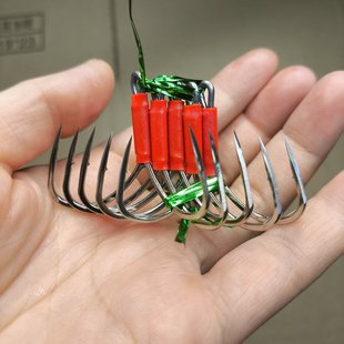 铁板路亚小三爪钩路亚开背锚钩迷你三角锚有刺无刺破鳞微型三角锚