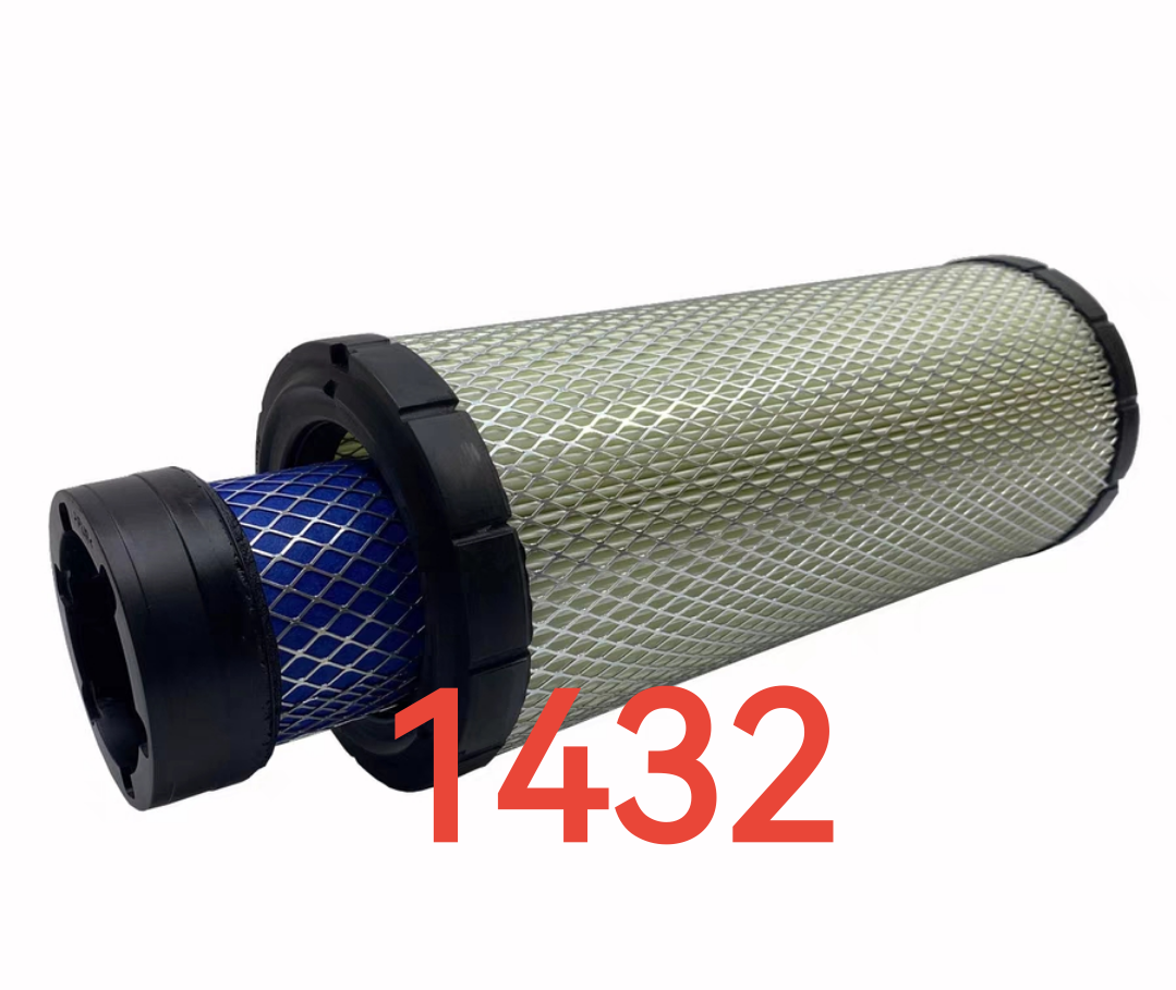 K1432空气滤芯适配三一55/60/75挖掘机明宇山宇装载机P827653空滤