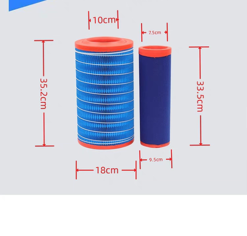 YK1836U空气滤芯K1835PU适配玉柴D7327装载机压路机CC3100080空滤