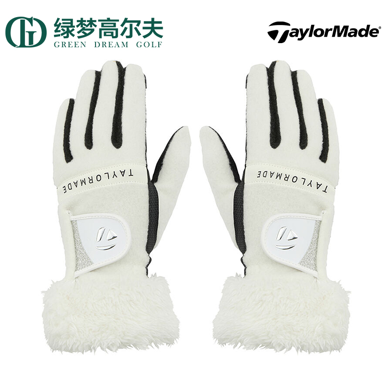 TaylorMade泰勒梅高尔夫手套官方女士秋冬耐磨防滑保暖双手手套