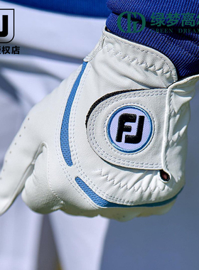 FootJoy高尔夫手套男士WeatherSof左右手耐磨防滑舒适golf单只装