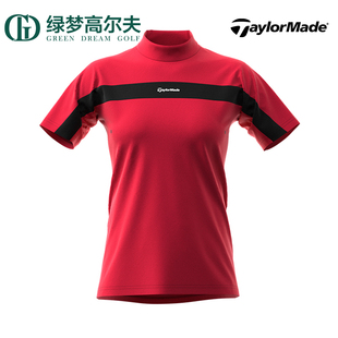 夏季 TaylorMade泰勒梅高尔夫夏季 t恤新款 舒适运动Polo衫 女士短袖