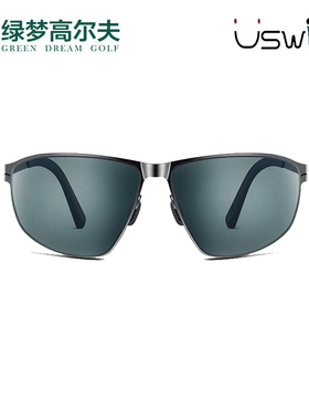 Uswing果岭阅读魔镜高尔夫太阳眼镜新款阴天专用太阳眼镜运动眼镜