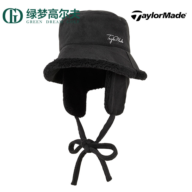 TaylorMade泰勒梅高尔夫球帽新款女士秋冬防风保暖golf护耳球帽