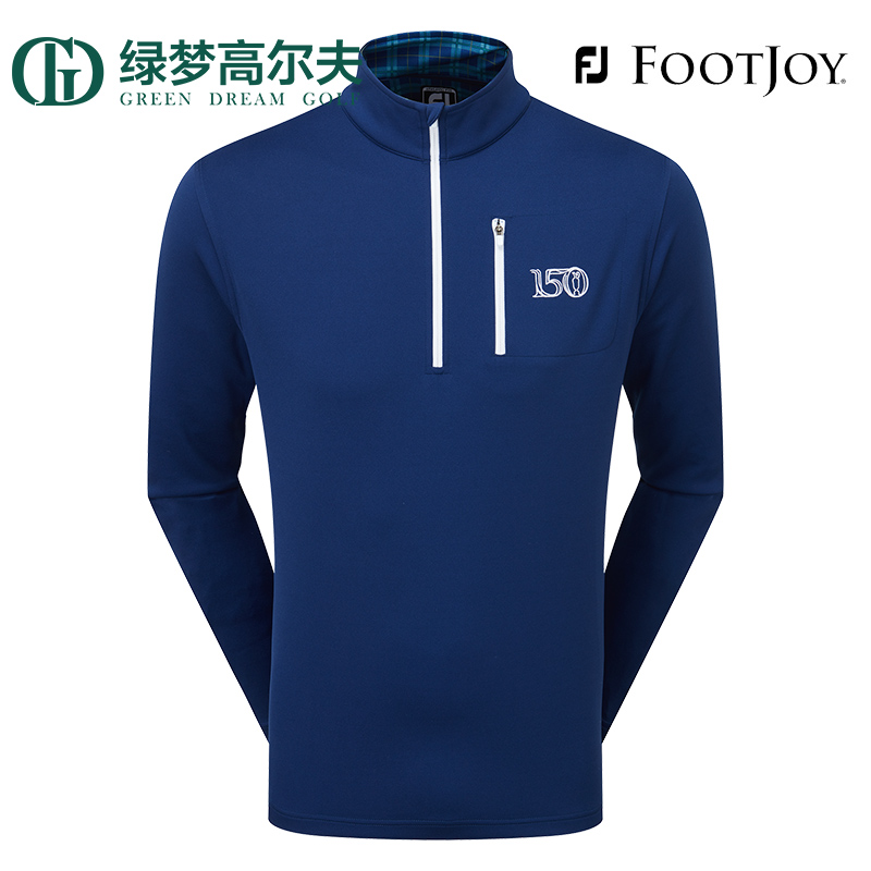 footjoy高尔夫服装男士英国公开赛150周年限量款套头衫舒适上衣