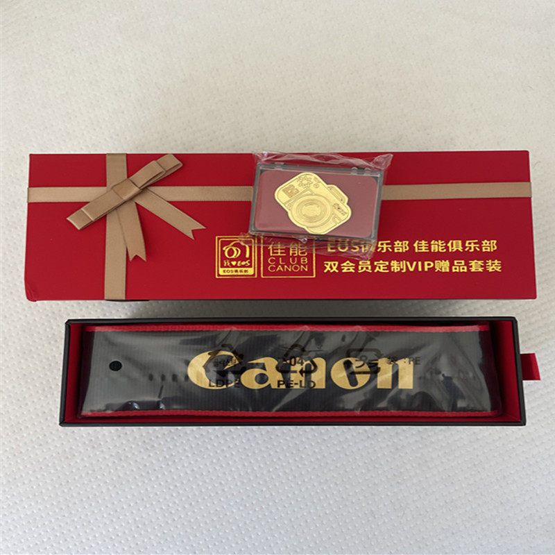佳能原装正品E0S俱乐部限量版单反微单相机肩带徽章套装