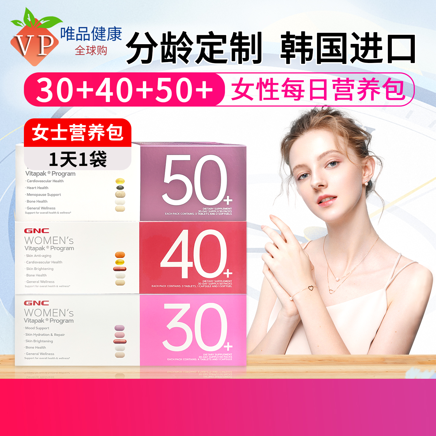 GNC健安喜每日营养包30/40/50