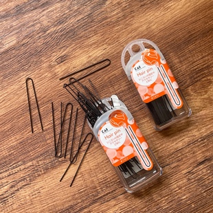 日本原装 贝印丸子头花包头U型夹螺旋夹u形夹U型发夹U夹头饰发饰