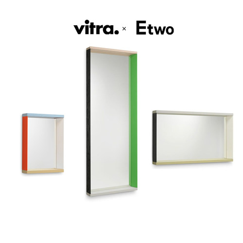 E2正品瑞士vitra Colour Frame Mirrors彩色木框镜穿衣镜子壁挂镜