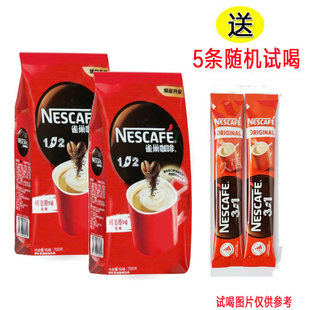 nestle雀巢咖啡原味1+2速溶三合一1400g冲108杯商用大袋装咖啡粉