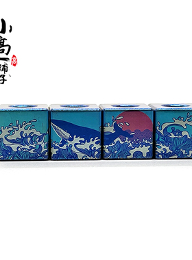 XGEDC钛合金海水江崖EDC伞绳挂坠尾绳刀坠项链坠拉链头手电推牌坠