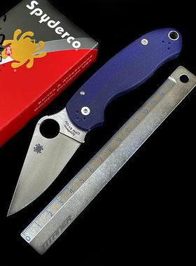 美国Spyderco蜘蛛C223GPDBL2 Manix2户外便携折刀S110V不锈钢G10