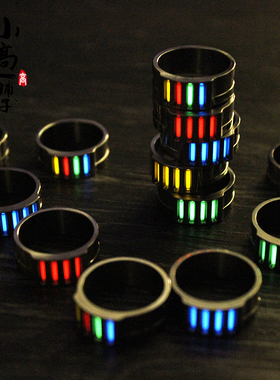 钛合金戒指挂坠夜光指环