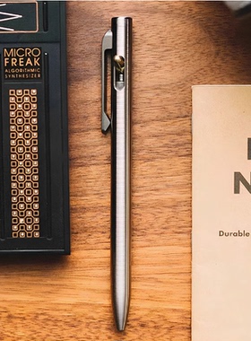 牛鼻 钛合金笔新舒适开关设计 机械中性笔手写商务签字笔学生文具