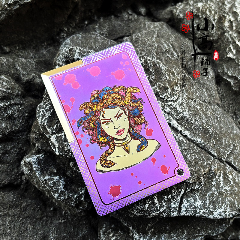 美杜莎 钛合金刀卡户外EDC快递开箱刀多功能卡片刀钱包随身工具卡,玩具/童车/益智/积木/模型,EDC玩具,淘宝优惠券,粉丝福利购,淘宝优惠卷