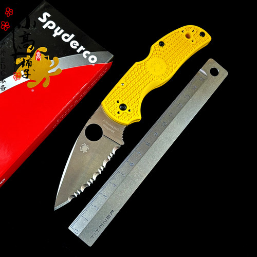 蜘蛛C41SYL5便携折刀防锈全齿