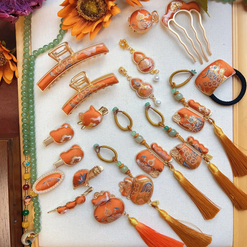 非遗原创新中式国风宋锦饰品