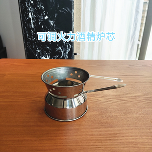 户外露营野营可调节火力液体酒精炉心酒精灯芯火锅燃料罐加热配件