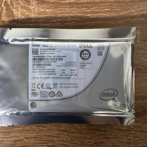 VXG5N DELL 0VXG5N SSDSC2BB960G7R DC S3520 960GB 6G SATA SSD