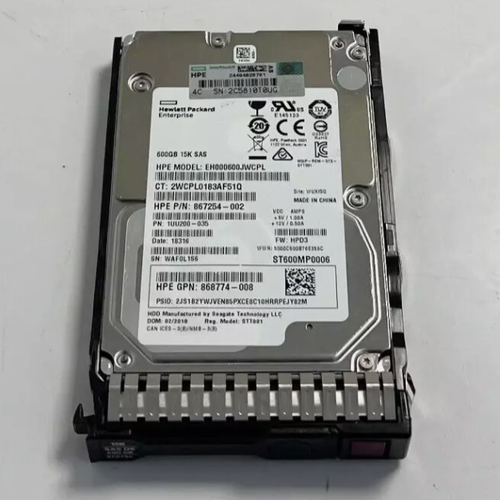 867254-002 870757-B21 870794-001 600G 15K SAS EH000600JWCPL