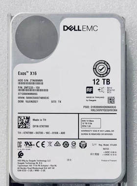 07KT9W Dell ST12000NM009G  12TB 7.2K  3.5