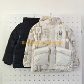 安踏儿童2025年冬季 新款 男大童篮球三防潮欧文满印连帽羽绒服1908