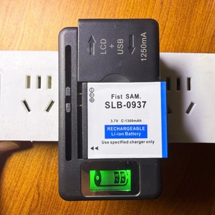 NV33 DV001 ST10 SLB0937电池充电器 PL10 适用于三星蓝调i8
