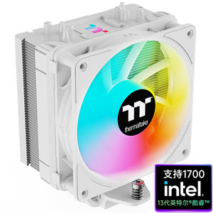 TT钢影400P 400S 500S台式电脑CPU散热器ARGB温控风扇4热管1700