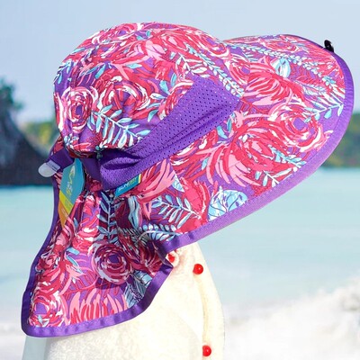 Sunday Afternoons儿童护颈防晒帽宝宝春夏沙滩遮阳帽子婴儿清仓