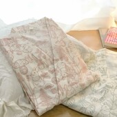 全棉夏季 睡袍浴衣白色薄款 和服浴袍睡裙 纯棉纱布四季 睡衣女春秋季