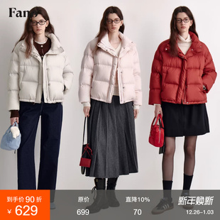 保暖外套 2025新款 范洛Fano 180G高充绒90白鸭绒三防羽绒服女冬季