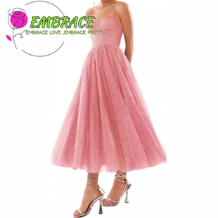 吊带晚礼服晚会宴会气质显瘦礼服女eve 新款 优雅长款 舞会礼服春季