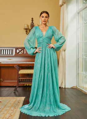 Evening Dresses V Neck Prom Dress Women Occasion Dresses