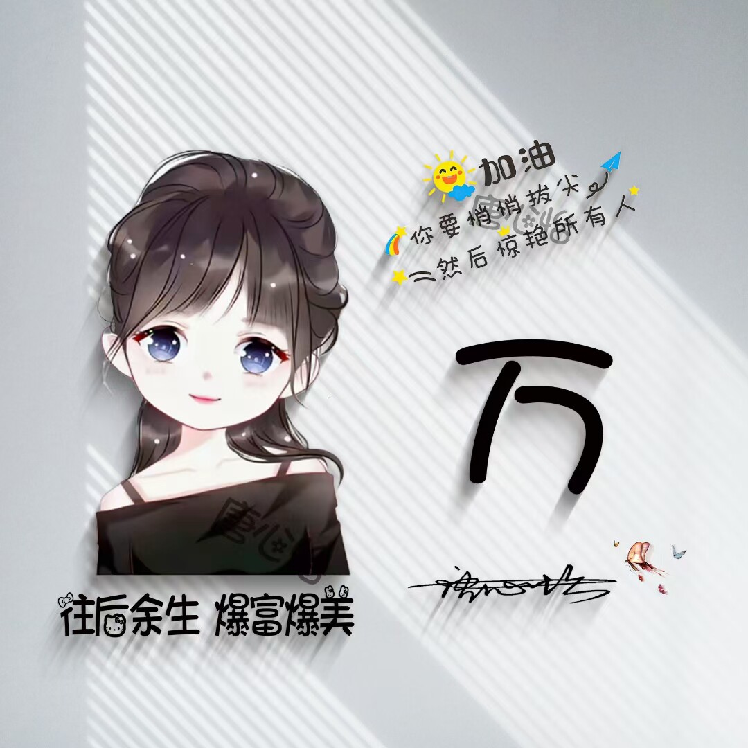 2024龙年加油微信姓氏头像制作卡通情侣个性签名头像设计用名字