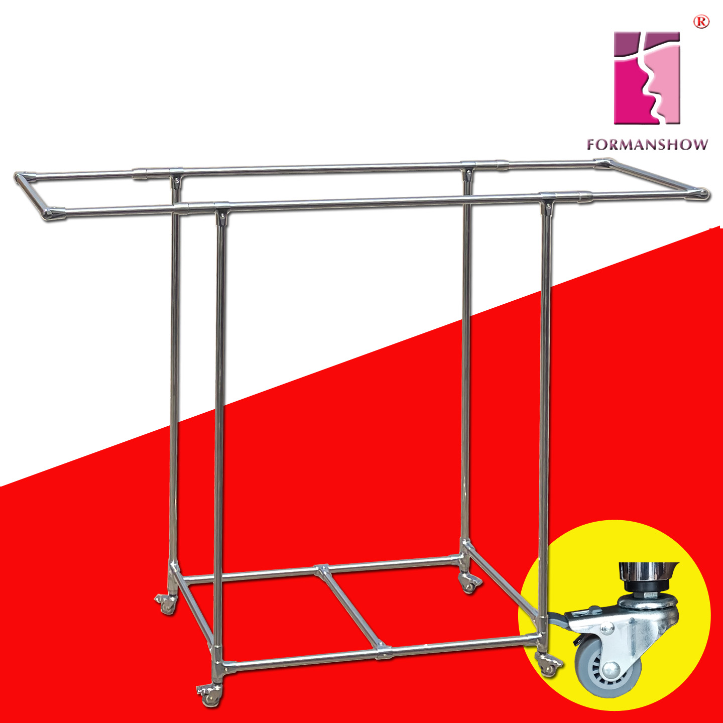 落地不锈钢晒被子架子可伸缩