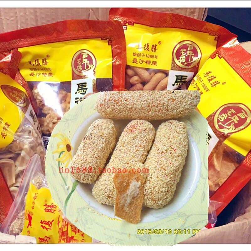 长沙马复胜麻枣雪枣芝麻空心糖果子猫丝疼猫思筒过年怀旧老人糕点