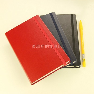 免邮glory仿皮带绑绳商务笔记本