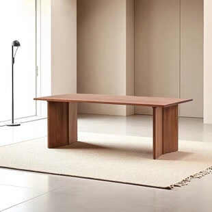 缅甸瓦城柚木餐桌全实木宋氏美学原木茶桌现代简约书房书桌椅定制