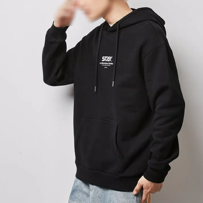 唐系列男装2025春季新款时尚宽松印花连帽卫衣套头/3-10